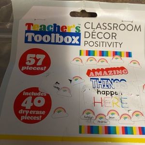 New in package Teacher Classroom Poster Pack 57 pieces